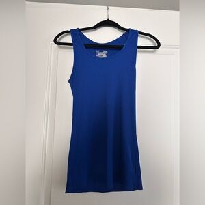 Blue ribbed Underarmour Tank Top